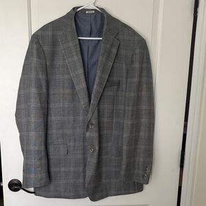 Joseph Abboud 50L Sport Coat Wool Silk Linen Blend Light Gray